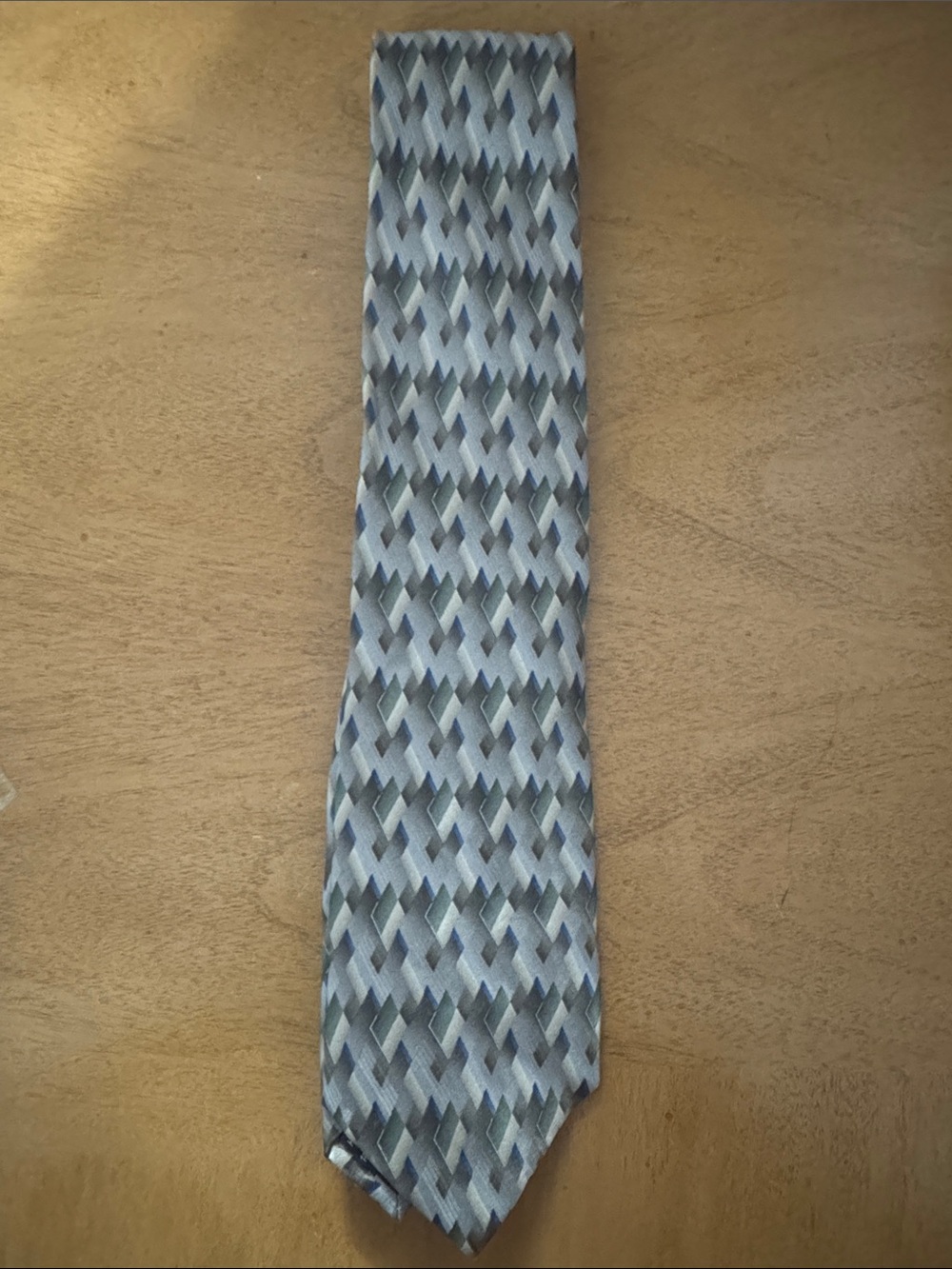 Dockers Light Blue Geometric Pattern Tie